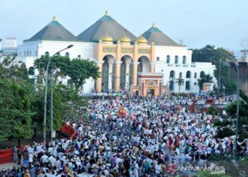 Masjid Agung Palembang Hanya Tampung 1.000 Jemaah Salat Id
