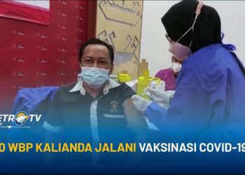 380 Warga Binaan Lapas Kalianda Jalani Vaksinasi