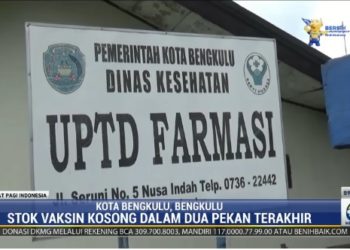 Stok Vaksin Covid-19 di Bengkulu Dua Pekan Kosong