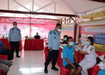 250 Napi Lapas Pematangsiantar Terima Vaksin Dosis Kedua