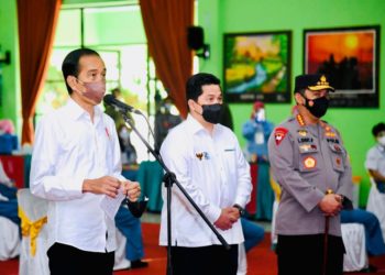 Presiden Tinjau Vaksinasi di Aceh dan Sumut