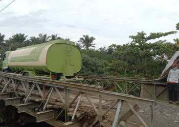 Jembatan Penghubung di Mukomuko Sudah Bisa Dilalui Kendaraan