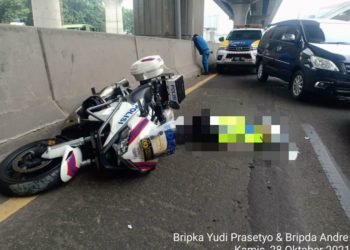 Sedang Bertugas, Anggota Patwal Polda Metro Tewas Kecelakaan