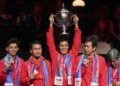 Akhirnya Piala Thomas Milik Indonesia