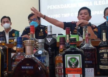 Bea Cukai Tanjung Pandan Gagalkan Penyelundupan Miras  Senilai Rp16,8 Miliar
