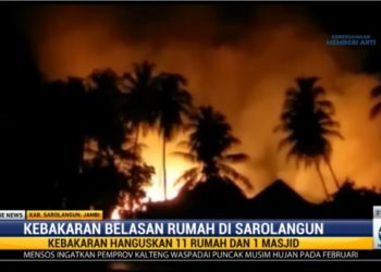 Kebakaran 2 Rumah di Kabupaten Sarolangun Tewaskan 1 Lansia