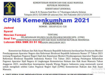 Hasil SKD CPNS 2021 di Kemenkumham Diumumkan