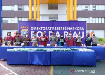 Polda Riau Musnahkan 86 Kg Sabu