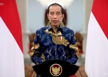 Presiden Jokowi Tahun Baruan di Istana Bogor