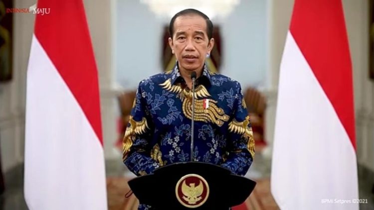 Presiden Jokowi Tahun Baruan di Istana Bogor