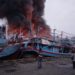 13 Kapal Nelayan Terbakar di Tegal