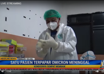 Pasien Varian Omicron di Sulawesi Selatan Meninggal