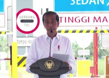 Presiden Jokowi Resmikan Ruas Jalan Tol Binjai-Stabat