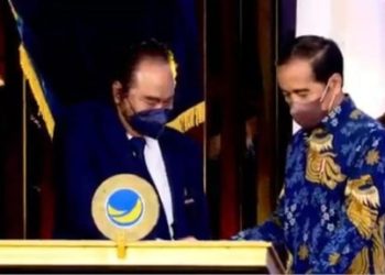 Presiden Jokowi Resmikan NasDem Tower di Gondangdia