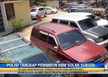 Polisi Tangkap Penimbun BBM Solar Subsidi di Jambi