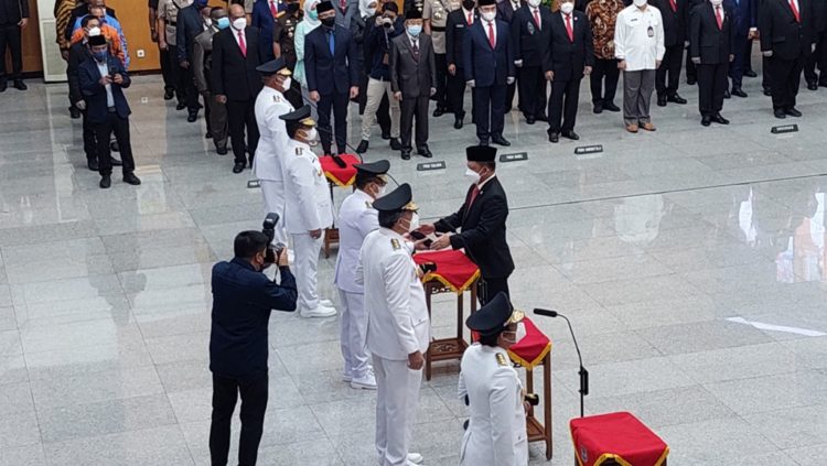 Lima Penjabat Kepala Daerah di Lantik Mendagri