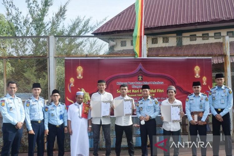 6.771 Warga Binaan LP di Riau Dapat Remisi Lebaran