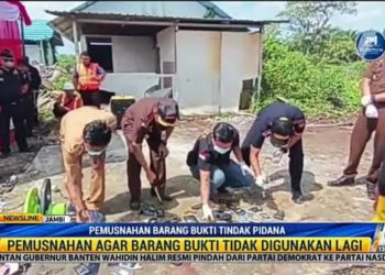 Kejari Jambi Musnahkan Barang Bukti Narkoba