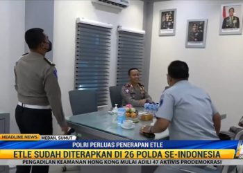 Korlantas Implementasi Tilang Elektronik di Medan