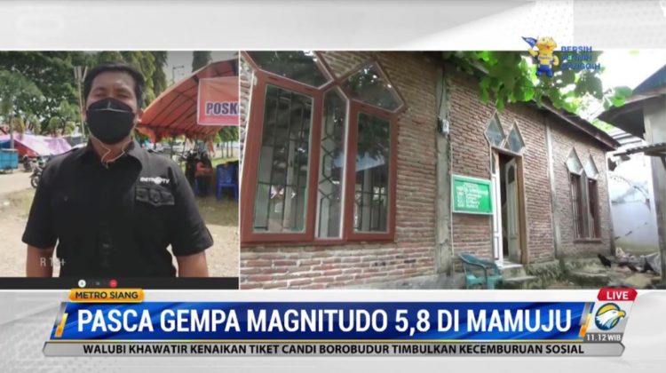 70 Rumah Rusak Akibat Gempa di Mamuju