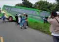 Bus Pembawa Rombongan CJH Asal Jambi Kecelakaan
