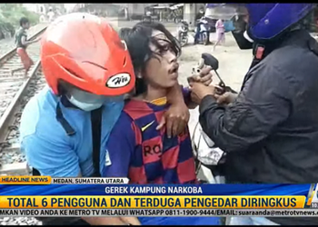 Polrestabes Medan Tangkap Enam Orang Pengedar Narkoba