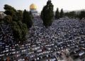 Ribuan Umat Muslim Salat Iduladha di Masjid Al Aqsa