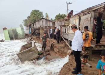 Puluhan Rumah di Aceh Utara Rusak Berat Tersapu Abrasi