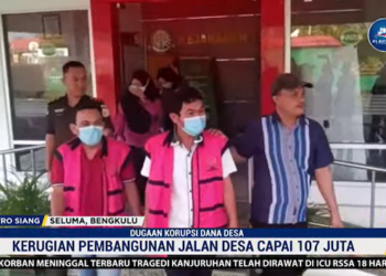 Korupsi Dana Desa, Empat Perangkat Desa Seluma Jadi Tersangka