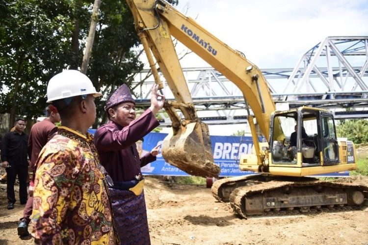Groundbreaking Pembangunan Jembatan Enim I Dimulai
