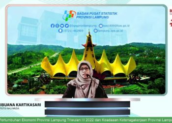 Pertumbuhan Ekonomi Provinsi Lampung Triwulan I-III 2022 Sebesar 4,02 Persen