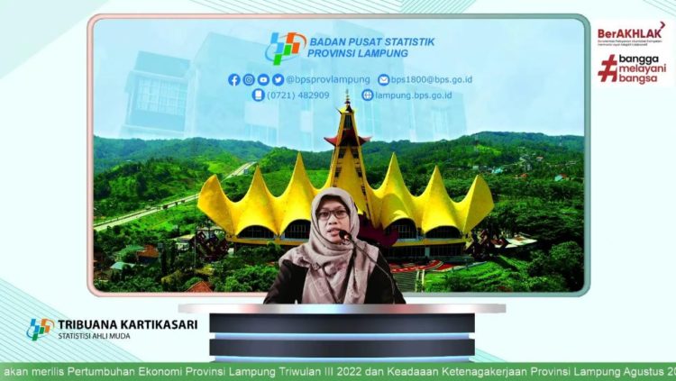 Pertumbuhan Ekonomi Provinsi Lampung Triwulan I-III 2022 Sebesar 4,02 Persen