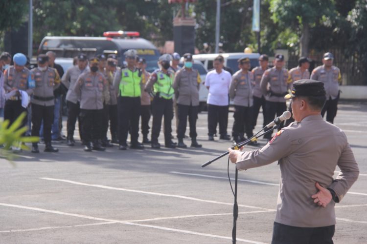 Sambut Perayaan Imlek, Polresta Bandar Lampung Gelar Apel Siaga