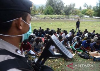 Imigran Rohingya Kabur dari Pengungsian di Lhokseumawe Aceh