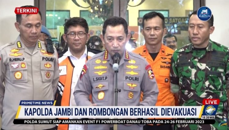Berhasil Dievakuasi, Kondisi Kapolda Jambi Sadar dan Stabil