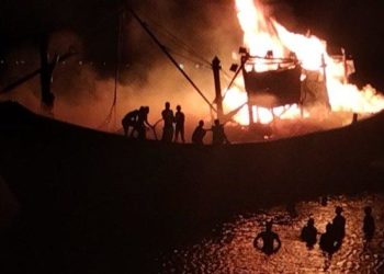 Kapal Nelayan di Aceh Terbakar Kerugian Capai Rp800 Juta