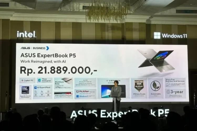 ASUS ExpertBook P5: Laptop Bisnis Modern dengan Teknologi AI dan Performa Tinggi