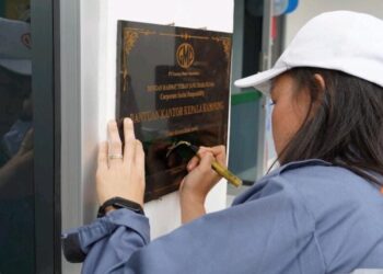 PT Gunung Madu Plantations Resmikan Renovasi Kantor Kampung Lempuyang Bandar