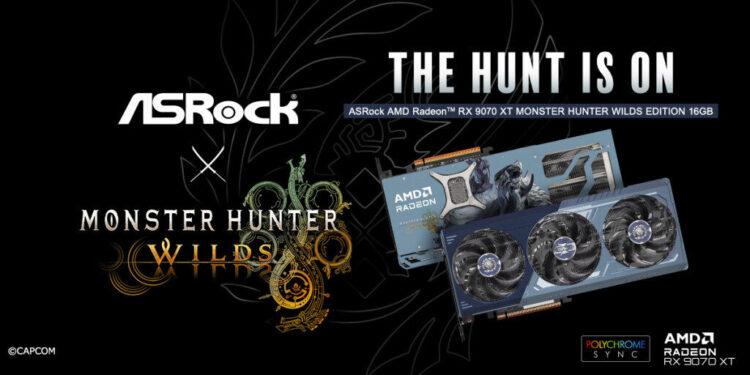 ASRock Luncurkan Radeon RX 9070 XT Monster Hunter Wilds Edition: Performa Tinggi dengan Desain Eksklusif